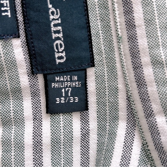 Ralph Lauren Classic Fit Oxford Striped Long Sleeve Button Down Shirt - Picture 5 of 8
